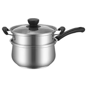 2022 High quality Stainless Steel Stew Saucepan Pots And Pans Sauce Pot with Lid Cook Pot Kitchen Sauce Pan