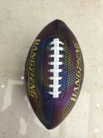 Ballon de rugby en PVC cousu à la machine, taille 9, OEM, pour entraînement, jeunes et adultes, logo personnalisé, impression sur soie, ballon de football américain