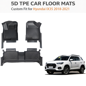 Alfombrillas de TPE para Hyundai IX35 LHD 2018-2021, ajuste personalizado, para todo tipo de clima, impermeables, resistentes, revestimientos para el piso del coche, OEM - Product Image 1
