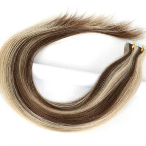 Russian Double Drawn Tape Hair Extensions Grade 12A Tape Ins High Quality Remy Tape In Hair ExtensIon 100 Human Hair