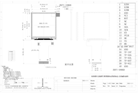 2.73 inç 2.8 inç 2.8 2.73 inç Kare LCD Ekran Modülü 320x320 Kare Ekran HMI Dokunmatik Ekran Paneli TFT LCD Özel Mipi Sürücü Kartı