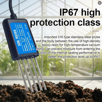 Testeur de sol intelligent 8 en 1 NPK PH Humidité Température Lumière du soleil Fertilité Connectivité USB Mobile pour l'agriculture