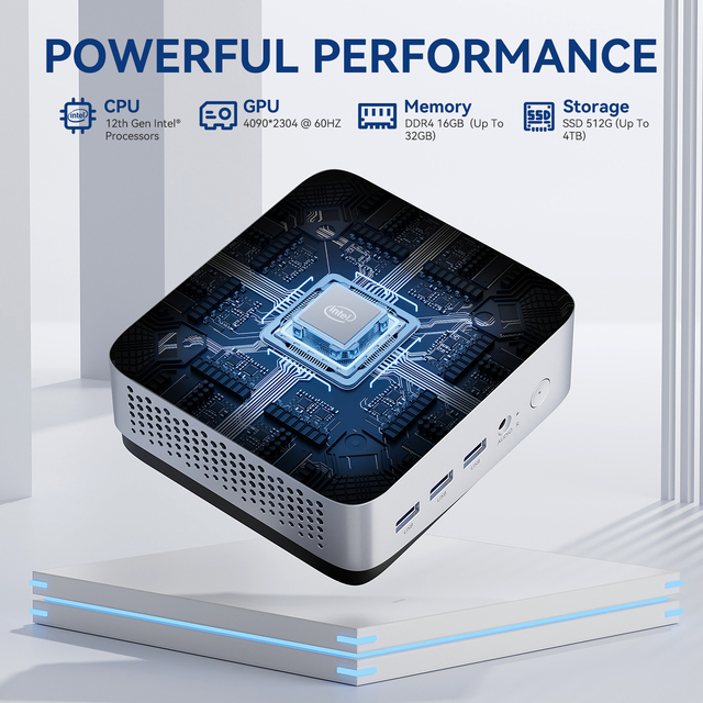 Leaderhub LP5C Minipc Portable and Lightweight, Little Space Can Ues, for Office and Entertainment