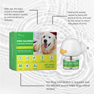 Label Plug-In Pet Training Calming Feromonas Difusor Recambios Kit para el estrés del perro y la separación Alivio de la <span class=keywords><strong>ansiedad</strong></span> - Product Image 5