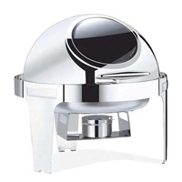 Newbel Vente Chaude De Luxe Durable En Acier Inoxydable Rond Chauffe-Plats Buffet Plat