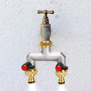 Válvulas BT de 3/4'' con Salidas de Dos Vías para Riego de Jardín, Grifo de Dos Vías - Product Image 6