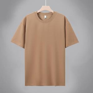 Maglietta di lusso di alta qualità in cotone 100% pesante con stampa personalizzata Unisex T-Shirt da <span class=keywords><strong>uomo</strong></span> Oversize - Product Image 6