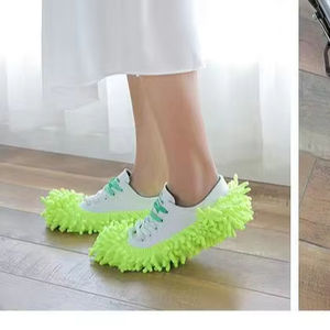Zapatillas de limpieza de suelos, paño de limpieza para zapatos, zapatillas de fregado sin esfuerzo, herramientas de limpieza de suelos para el hogar, zapatillas de microfibra. - Product Image 6