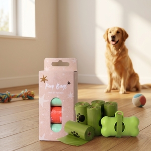 Private Label Factory PCR Recycled PE Pet Waste <b>Bags</b> for Sustainable Pet Brands Private Label Custom Packaging - Product Image 5