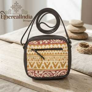 Bolso de Hombro Marrón con Cierre de Cremallera, Ecológico, Minimalista, Pequeño, para Uso Diario y Viajes - Product Image 2