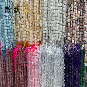 8x12 mét hình chữ nhật tự nhiên Sunstone/Aquamarine/thạch anh tím/Labradorite đá rondelle Spacer hạt đối với trang sức làm - Product Image 3