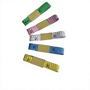 เทปวัดตัวแบบม้วนเก็บอัตโนมัติ สีสันสดใส 1.25 ม. เทปผ้าสองหน้า สำหรับงานเย็บผ้าและงานฝีมือ - Product Image 1