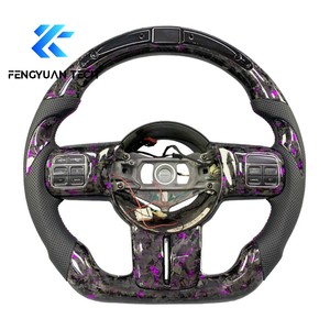 Volante de Fibra de Carbono Forjado para <span class=keywords><strong>Jeep</strong></span> Grand Cherokee JL Wrangler SRT Trackhawk JK Gladiator WK2 4xe Compass Latitude - Product Image 3