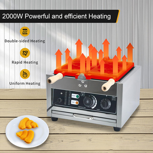 เครื่องวาฟเฟิลอีโมจิ220V 2000W แบบนอนสติ๊กแบบไฟฟ้าเครื่องวาฟเฟิลสำหรับรถเข็นอาหาร - Product Image 4