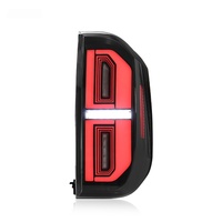 Feux arrière avec guides LED double forme D pour Toyota Tundra 2014-2020, boîtier fumé, 12V, câblage Plug and Play