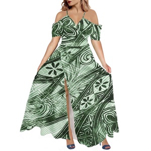 Off Shoulder <strong>Sexy</strong> <strong>Long</strong> <strong>Dress</strong> Women Casual Beach Holiday <strong>Dress</strong> Polynesian Samoan Tribal Style Spaghetti Strap V-neck <strong>Long</strong> <strong>Dress</strong> - Product Image 2