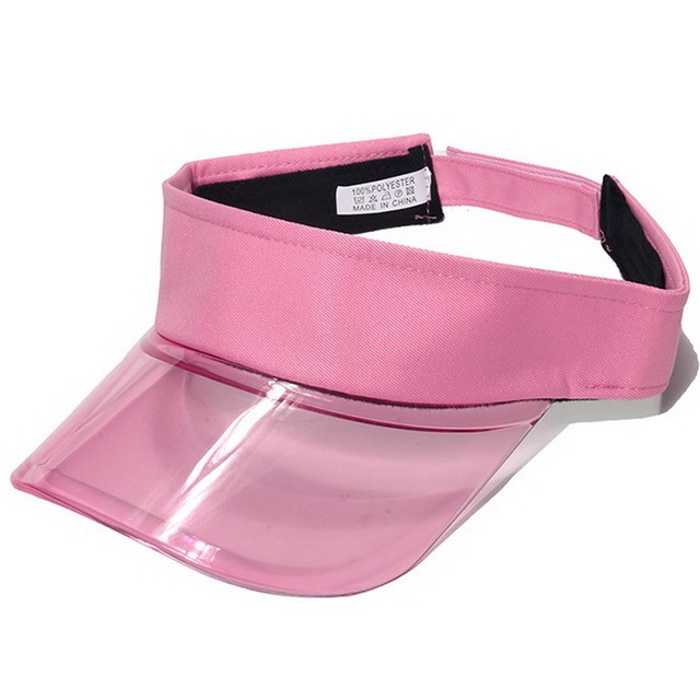 Pvc Laser Plastic Sun Visor Cap