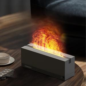 Nieuwe 3D Haard Aroma Diffuser met <span class=keywords><strong>LED</strong></span> Vlam Essentiële Olie 0.5L Capaciteit Tafelmodel Draagbaar voor Huishoudelijk Gebruik - Product Image 1