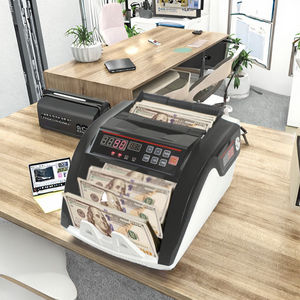 Contadora de Billetes Profesional de Grado Comercial con LED, Velocidad de 900 Billetes/Min, Tolva de 300 Billetes, Reconocimiento Automático de <span class=keywords><strong>Moneda</strong></span> Magnético - Product Image 3