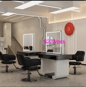 Yicheng belleza precio <span class=keywords><strong>de</strong></span> fábrica salón <span class=keywords><strong>de</strong></span> <span class=keywords><strong>peluquería</strong></span> Estilo espejo estación salón espejo con luz salón espejo con buen precio - Product Image 4