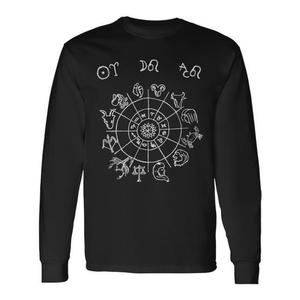T-shirt à manches longues Astrologie Soleil Bélier Lune Bélier Produit promotionnel - Product Image 1