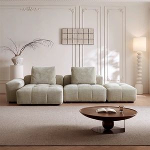 <span class=keywords><strong>Canapé</strong></span> modulable sans structure avec ottoman, chaise longue, accoudoirs, tissu chenille, coussins souples, <span class=keywords><strong>canapé</strong></span> compressible, combinaison DIY - Product Image 4