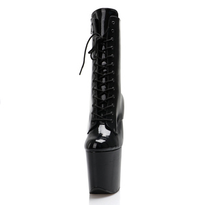 Bottines de danseuse exotique 8 pouces, talons hauts vintage à lacets croisés pour la danse sur piquet, boîte de nuit, podium, femmes, princesse française sensuelle - Product Image 5