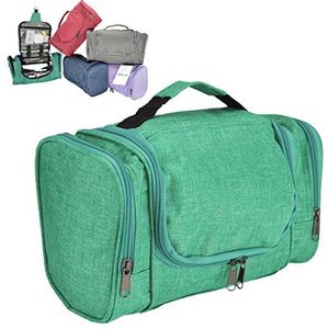 Simple Custom Portable Waterproof Nylon <b>Toiletry</b> <b>Bag</b> <b>Hanging</b> Travel Makeup Polyester Cosmetic Cosmetic Toilet <b>Bags</b> - Product Image 2