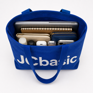 Bolsa de Mano Tejida Personalizada, Bolsa de Compras Grande con Logotipo JCbasic, Bolsa de Transporte Ecológica para Pedidos al por Mayor, Suministro OEM - Product Image 3