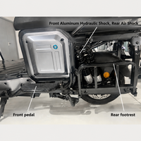 Moto de tourisme électrique avec moteur à moyeu de 1000 W