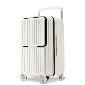 <span class=keywords><strong>Valise</strong></span> PC Spinner vérifiée avec poignée souple large, ouverture frontale, style sport personnalisable, extensible, durable et légère - Product Image 1