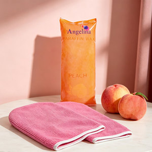 Cire microcristalline de paraffine industrielle Angelina 453g parfum pêche, vente en gros usine, très populaire pour la nutrition des mains, salon, spa, maison - Product Image 1