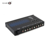Système audio de voiture VK EQ9 9 bandes EQ, 6 canaux, crossover passif, égaliseur de subwoofer, classe AB, séparation 4 canaux