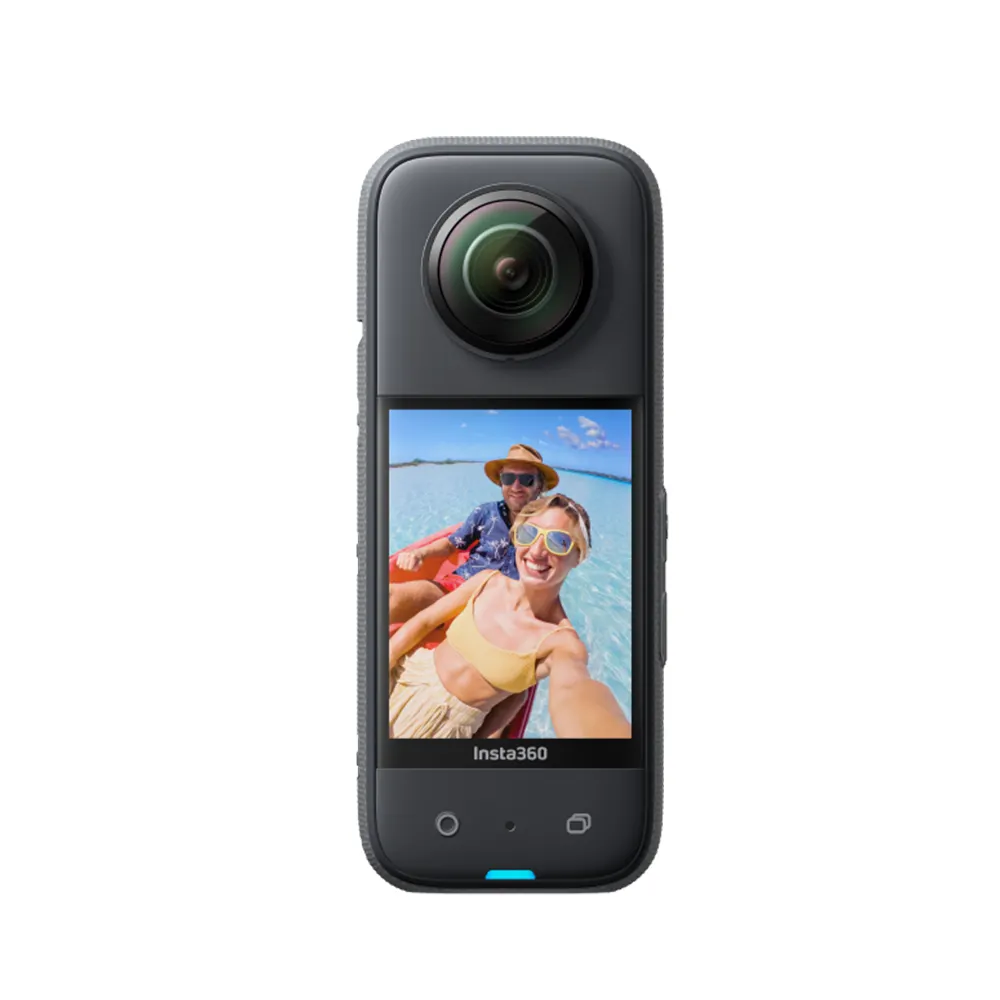 Insta360 X3-निविड़ अंधकार खेल कैमरा के साथ 1/2 "सेंसर, 720000 पिक्सल, 2.29" टच स्क्रीन, कंपन प्रतिक्रिया, ऐ संपादन.