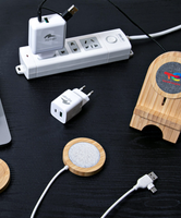 Chargeur Pannex EU 20W A+C Écologique (AD-QC01 EU) Prise de voyage 2-en-1 à charge rapide