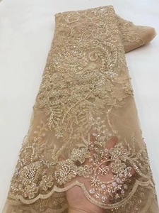 Robe de mariée européenne en dentelle brodée de perles à paillettes, robe de soirée Cheongsam Bead Tube - Product Image 2