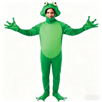 XJ Combinaisons de déguisement unisexe amusantes de grenouille pour cosplay TV et cinéma, pour adultes, fantaisie, pour fête d'Halloween, en stock