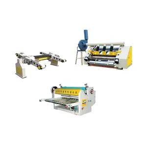 Corrugated paperboard mill roll stand single facer machine