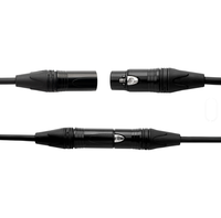 Câble de connexion professionnel pour caméra XLR 3 broches, 120 mm, blindé et tressé, à faible bruit, très vendu en usine