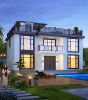 Maison de luxe Maison en acier préfabriquée prête à vivre