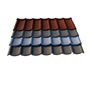 Tejas de techo de acero recubiertas de piedra ligera, accesorios de techo de tejas de Metal resistentes al calor para casa de lujo Temple Villa - Product Image 1