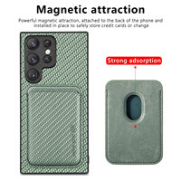 Étui portefeuille de luxe en cuir végétalien compatible avec coque magnétique pour Samsung Galaxy A57 A37 A56 A36 A26 – Housse professionnelle