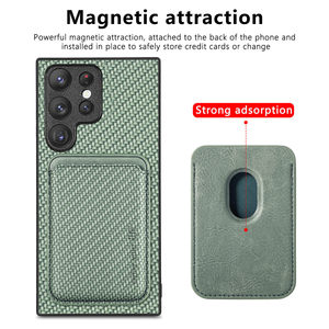 Étui portefeuille de luxe en cuir végétalien compatible avec coque magnétique pour Samsung <span class=keywords><strong>Galaxy</strong></span> A57 A37 A56 A36 A26 – Housse professionnelle - Product Image 1