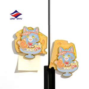 Aimant de réfrigérateur en émail doux, design d'usine Longzhiyu, 20 ans d'expérience, autocollant personnalisé découpé à la forme, souvenir touristique, aimant de réfrigérateur - Product Image 3