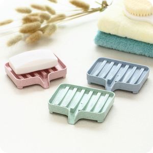 Bathroom Toilet <b>Kitchen</b> <b>Rack</b> Cases Bath Storage Box Drain Tray Silicone Drain Soaps Dish Holder - Product Image 4