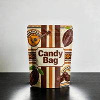 Sacs en Mylar à motif de dessin animé imprimé sur mesure pour biscuits, bonbons, aliments pour animaux et gelée - Emballage alimentaire avec fermeture éclair