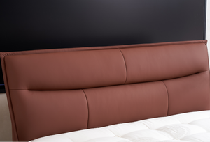 Double Layer Eco-Leather Smart Bed Frame Reclining Convertible <b>Mattress</b> Comfort Pocket Spring Midcentury Modern Bedroom - Product Image 4