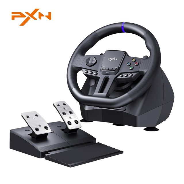 PXN-V900 GEN2 PC Racing Wheel 270°/900° PXN Wheel App Compatible with PC PS4 PS3 Xboxes Series X|S Xboxes One Switch