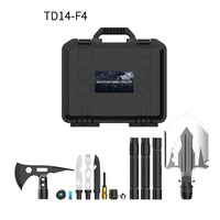 Ensemble de hache de pelle de survie, combinaison de lampe de poche tactique de pelle, équipement et équipement de survie multi-outils pour le camping