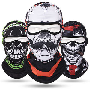 Maschera Balaclava Traspirante a Rete con <span class=keywords><strong>Teschio</strong></span> Fantasma per Ciclismo e Moto, Asciugatura Rapida, Copertura Completa del Viso - Product Image 2